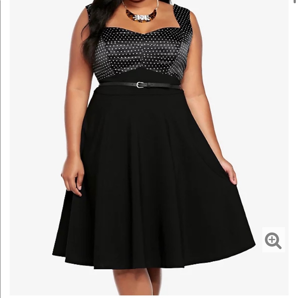Torrid size 3 polka dot swing dress
